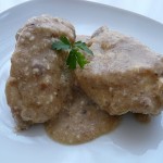 pollo en almendras