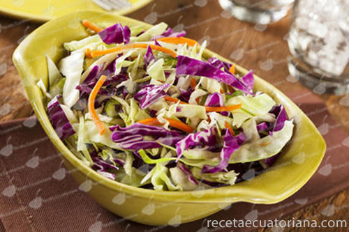 Ensalada col morada y verde