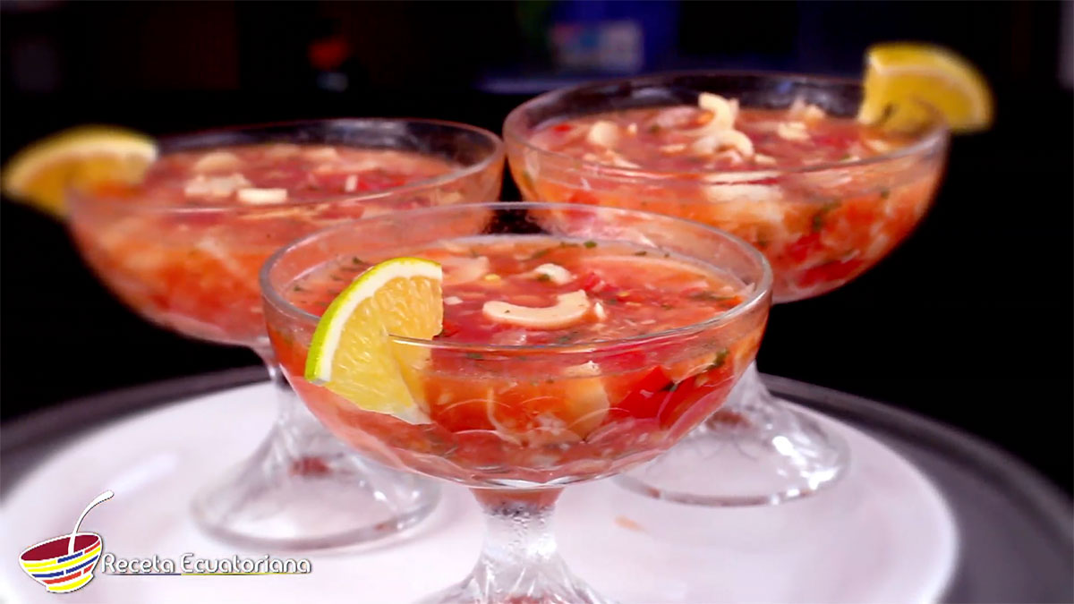Ceviche de palmito (5 min)